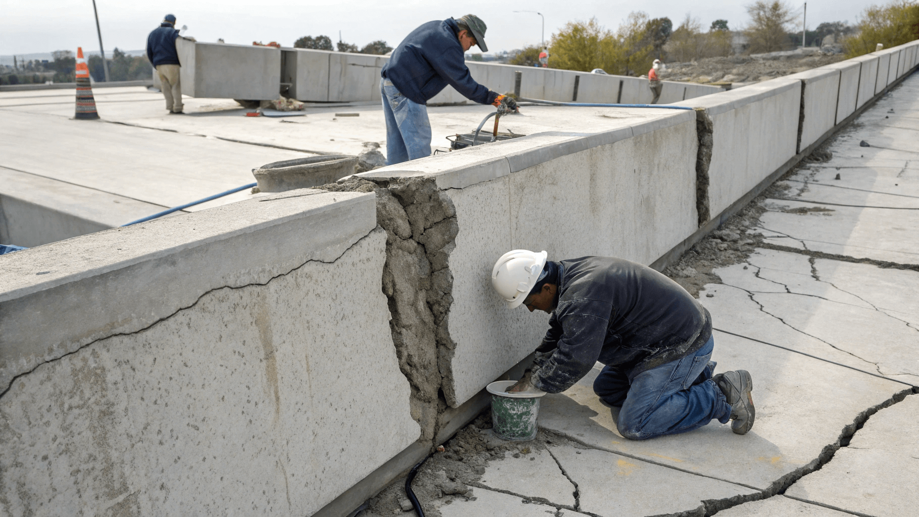 Ремонт трещин в сборных железобетонных конструкциях